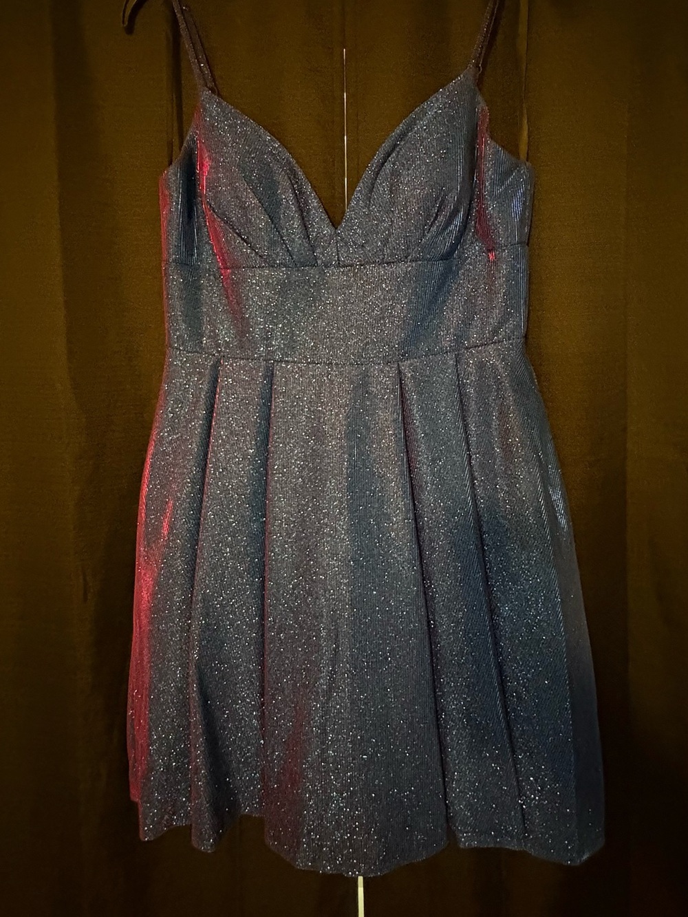 B. Darlin Royal Blue Dress with Label Detail